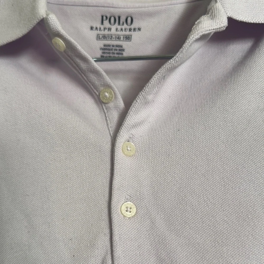 Ralph Lauren White Polo Shirt with Iconic Logo and Relaxed Fit